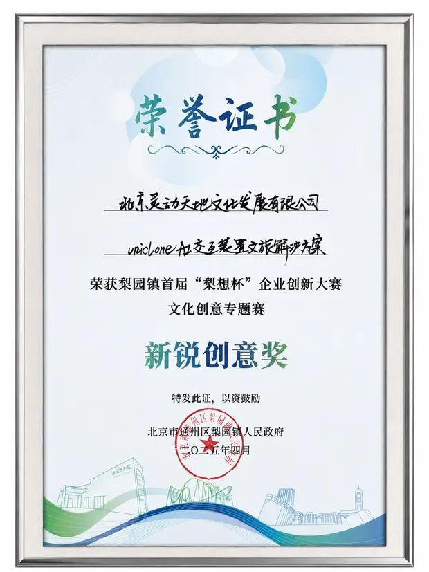“梨想杯”文化创意专题赛新锐创意奖